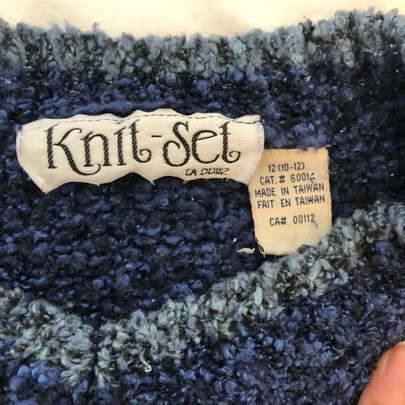 Knit blue sweater - Picture 3 of 3